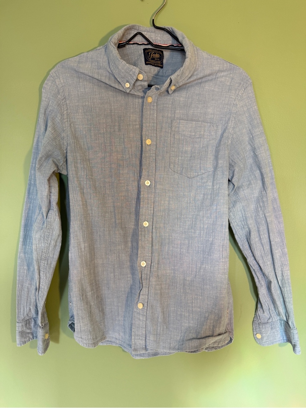 Jachs Light Blue Casual Button-Down Shirt - Men's